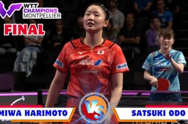 Miwa Harimoto (張本 美和) vs Satsuki Odo (大藤 沙月) - 2024 Montpellier Table Tennis Final Highlights