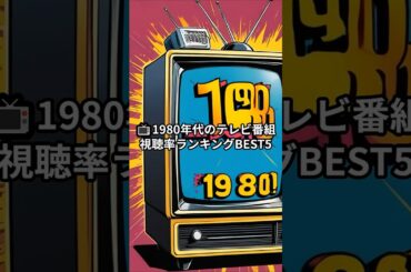 📺1980年代のテレビ番組 視聴率ランキングBEST5#昭和 #80s #懐かし #テレビ番組 #昭和レトロ