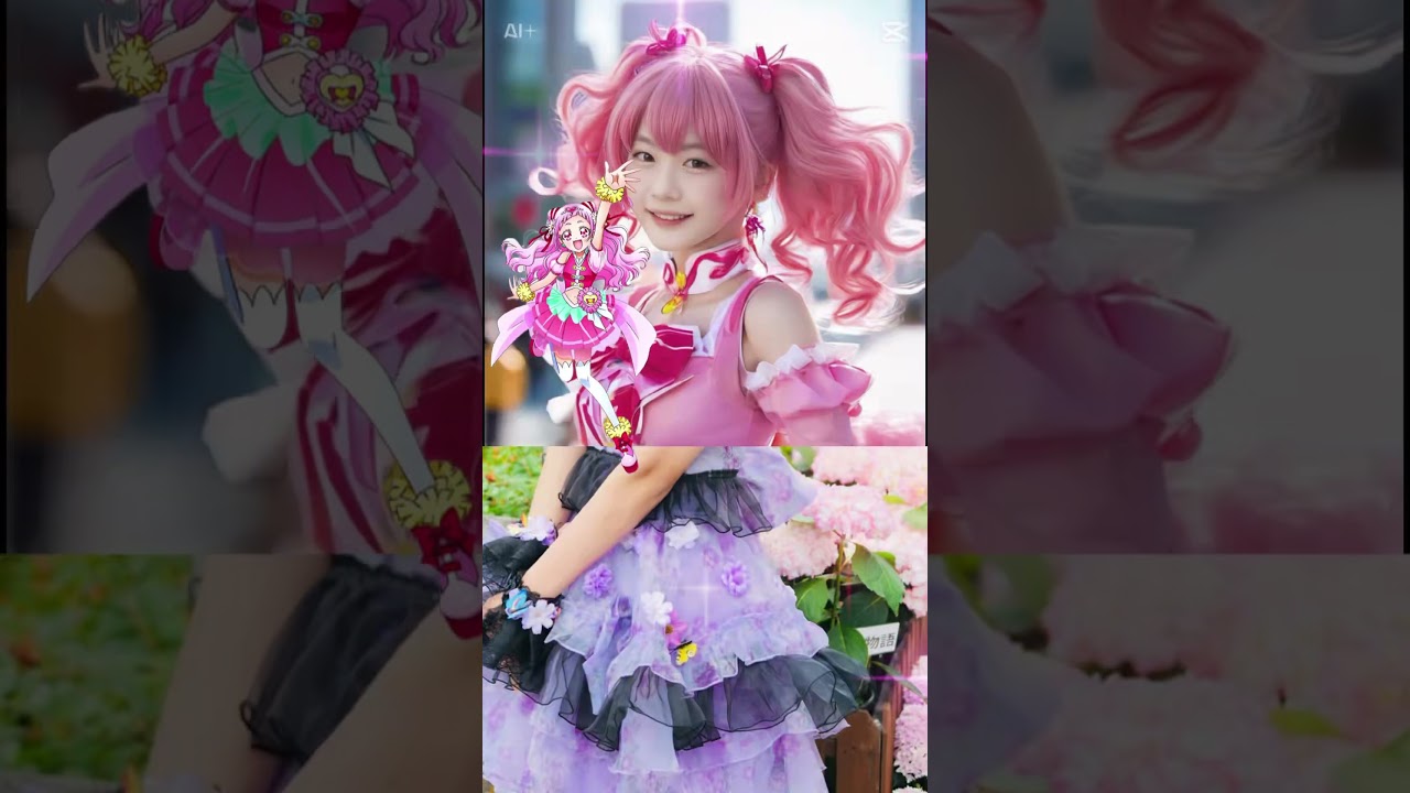 姫川ナノカがプリキュアに変身‼️ #vitoron #jc #かわいい #プリキュア