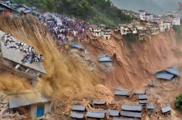 No Mercy: JAW-DROPPING Landslide & Flood SWALLOW Entire Village in China!