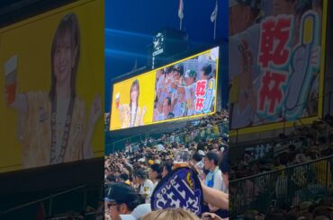 6月19日 6回裏 山本彩さんと大乾杯！