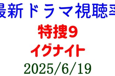 特捜９ イグナイト☆視聴率速報☆2025年6月19日付