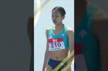 【女子200m準決勝3組】髙橋亜珠×永石小雪　追い上げる江原美月優  2025年個人 #shorts