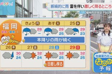 佐藤菜乃花気象予報士のお天気情報　バリはやッ!　6月23日