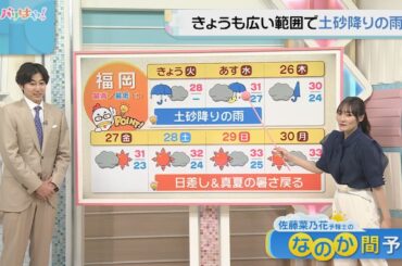 佐藤菜乃花気象予報士のお天気情報　バリはやッ!　6月24日