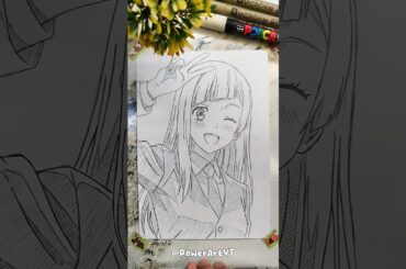 Drawing Miwa Kasumi Face ✨ JUJUTSU KAISEN #jjk #つっしーの筆 #howtodraw