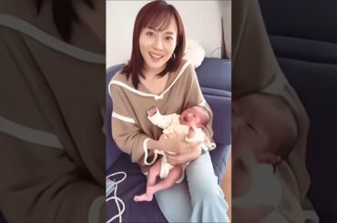 #比嘉愛未さん  #お友達の赤ちゃん