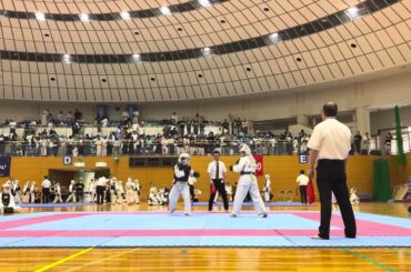 2025年第39回日本拳法愛知県民大会　修文学院高校山田怜奈選手vs桜丘高校鈴木咲々選手