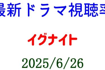 イグナイト☆視聴率速報☆2025年6月26日付
