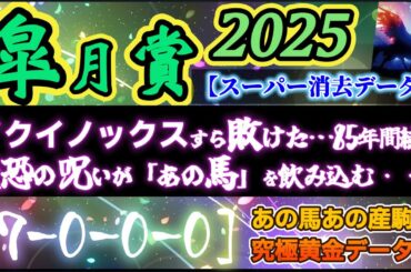 【データ消去法】皐月賞 2025 予想 〜40年間分のスーパー消去法データで皐月賞を斬る！イクイノックスすら敗れた85年続く〝最恐の呪い〟北十字星の輝く刻！クロワ最強データ公開！【中央競馬予想】
