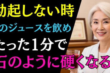 50代、60代、70代の方へ：バイアグラなしで最も簡単かつ迅速に勃起力を高める秘訣、勃起不全治療＆精力4倍アップの秘法