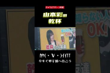 【バックスクリーン映像】山本彩の乾杯がｶﾜ(・∀・)ｲｲ!!2025年 #甲子園球場 #阪神タイガース #baseball #山本彩 #ハイライト #hanshintigers #Shorts