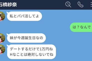 【LINE】バイト先の女子高生からパパ活してほしいお願いされた結果www【前編】