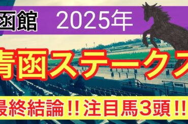 【青函ステークス2025】蓮の競馬予想(最終結論)