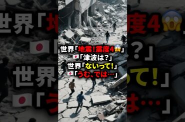世界「地震！震度4😱」🇯🇵「津波は？」世界「ないって！」🇯🇵「うむ、では…」3秒後の行動に世界が驚愕…