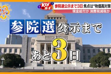 【公示まであと3日】天下分け目の参院選 焦点は“物価高対策”カギ握る｢１人区｣【サン！シャインニュース