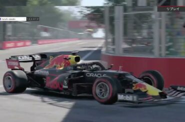 #15 今更PS4 F12021  Logicool G ハンコン G923dも同時購入！ Red Bull HONDAで走行 アゼルバイジャン リプレイ１