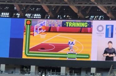 【本番前の練習】ミライトワのフリースロー 「TOKYO FORWARD ゲーム」 東京2020大会1周年記念イベント