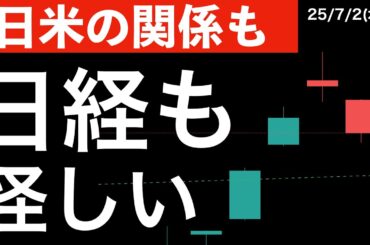 【日米の関係も】日経平均株価のチャートも怪しいやん！