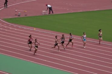 20250629111747全中通信宮崎大会3女100ｍ予選4組 内田 栞南（3） 山田 宮　崎 13.45 -0.3