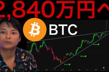 仮想通貨ビットコイン コレ上抜けで20万ドル(2,840万円)へ爆上げします