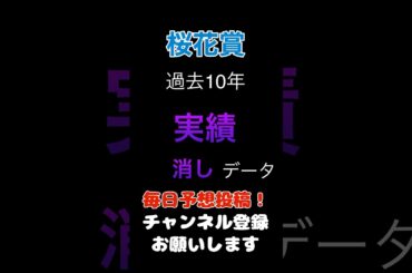 【桜花賞2025】実績からの消しデータ！#桜花賞 #競馬予想 #馬券