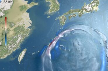 フィリピン海西部海域において、仮に突発的な海面変動が発生した場合の津波伝播シミュレーション（試算例）