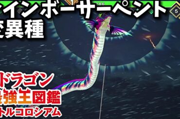 【ドラゴン最強王図鑑】レインボーサーペント変異種で究極魔力大会