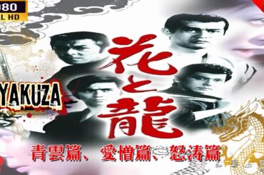 「ヤクザ映画」 花と龍・青雲篇、愛憎篇、怒涛篇 🎬⚔️スペシャルエディション⚡️🅷🅾🆃🔥 邦画アクション FHD