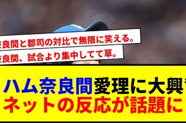 【爆笑】日ハム奈良間、鈴木愛理の『初恋サイダー』にノリノリで大興奮www 郡司の冷めた視線も話題に