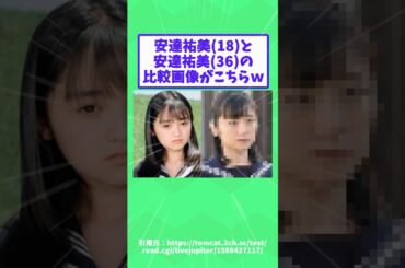 【2ch面白いスレ】安達祐実（18）と安達祐実（36）の比較画像がこちらｗ