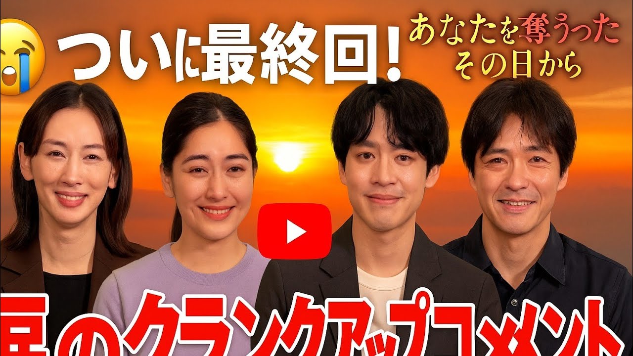 ついに最終回!『あなたを奪ったその日から』撮影終了仁村紗和・平祐奈・阿部亮平・筒井道隆が語る熱き想いと涙の舞台裏【感動クランクアップコメント集】 ついに最終回!『あなたを奪ったその日から』撮影終了仁村紗和・平祐奈・阿部亮平・筒井道隆が語る熱き想いと涙の舞台裏【感動クランクアップコメント集】