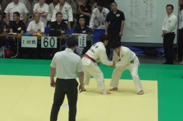 東京都ジュニア柔道体重別選手権大会 男子 60㎏級 1回戦 (薄井崇介 対 横山武) 令和7年7月6日(日)