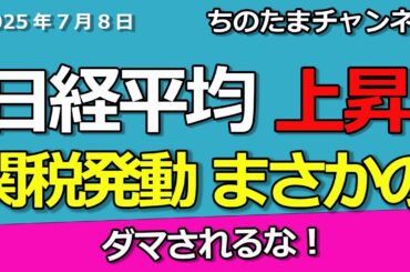 トランプ関税発動　25%の威力　日経平均株価が上昇反応　本当に上昇するのか？　トヨタ、日本製鉄は。日銀利上げはできない。銀行株ピンチ。
