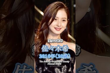 佐々木希の少女から美女へ "美女の軌跡"