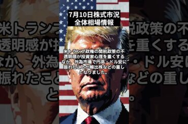 7月10日｜日経平均株価は反落もグロース指数は5日続伸｜日経平均株価をプロが解説！#shorts  #株 #株式投資 #株式投資初心者 #投資