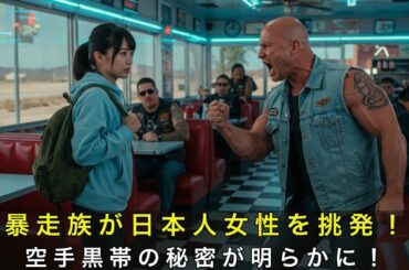 暴走族が日本人女性を脅す — 彼女が空手の黒帯とは知らずに