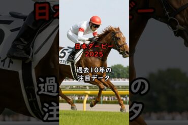 日本ダービー2025 過去10年の注目データ