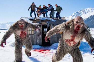 【映画紹介】凍てついた山の高地で、友人たちが廃屋に閉じ込められ、氷の荒野に潜む致命的な雪の怪物に狙われる。