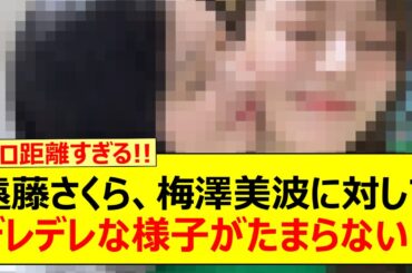 遠藤さくら、梅澤美波に対してデレデレな様子がたまらない!!【乃木坂46・乃木坂配信中・乃木坂工事中】
