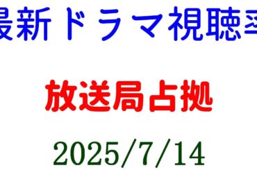 放送局占拠 第１話 高視聴率！視聴率速報☆2025年7月14日付