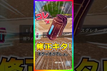 実は修正されていた‼️新エキゾチック…実は修正されていました。アンステーブルバウンスグレネードいきなり修正【フォートナイト/fortnite】