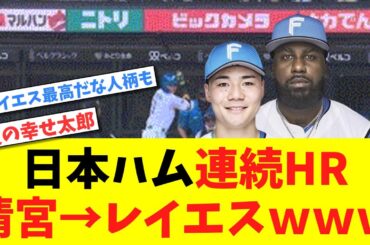 【2ch（5ch）の反応】清宮→レイエス連続HR！連発祭がこちらｗｗｗ【日本ハム】