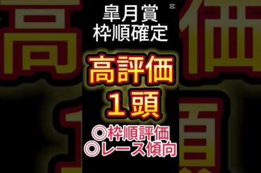 皐月賞 2025【枠順確定後】高評価は１頭！ アノ馬でした！ #競馬予想 #shorts #皐月賞