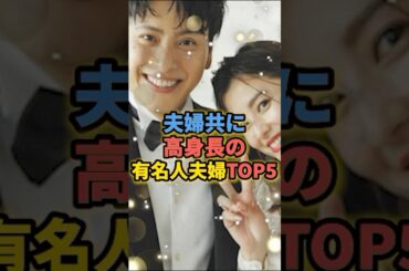 夫婦共に高身長の有名人夫婦TOP5 #朝比奈彩 #松嶋菜々子 #木村沙織