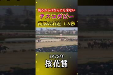 テスコガビー【1975年桜花賞】#競馬 #shorts #桜花賞