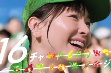 新垣結衣出演／「アサヒ 十六茶」新CM「16チャージ！野球場」篇