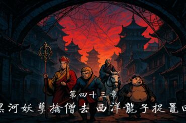 西游记 第四十三章 黑河妖孽擒僧去 西洋龙子捉鼍回