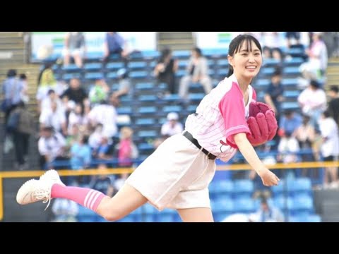 🎯✨【超話題】菅井友香、6年ぶりの神宮マウンド登場⚾️感動の始球式にファン歓喜！💖🔥 #ロンダリング #FODナイター