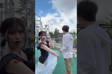 箱根旅行きた❤︎けんけんとの初プールでこの後ビジュ終わるぐらいずぶ濡れになった😹💗#けんみあ #06 #fyp @中村健太朗(けんたろう)